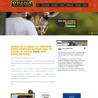 A complete backup of oranawildlifepark.co.nz