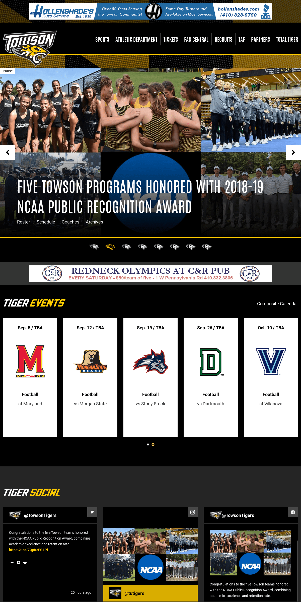 A complete backup of towsontigers.com