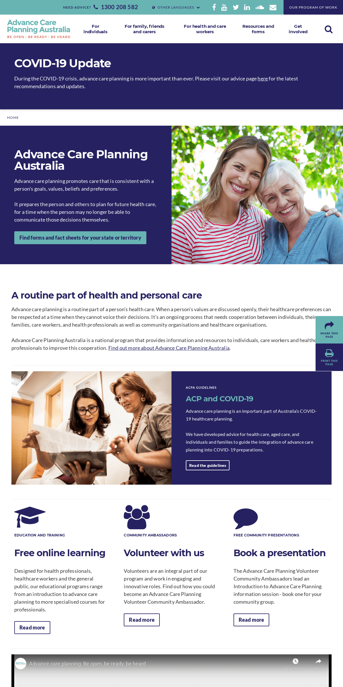A complete backup of advancecareplanning.org.au
