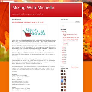 A complete backup of mixingwithmichelle.blogspot.com