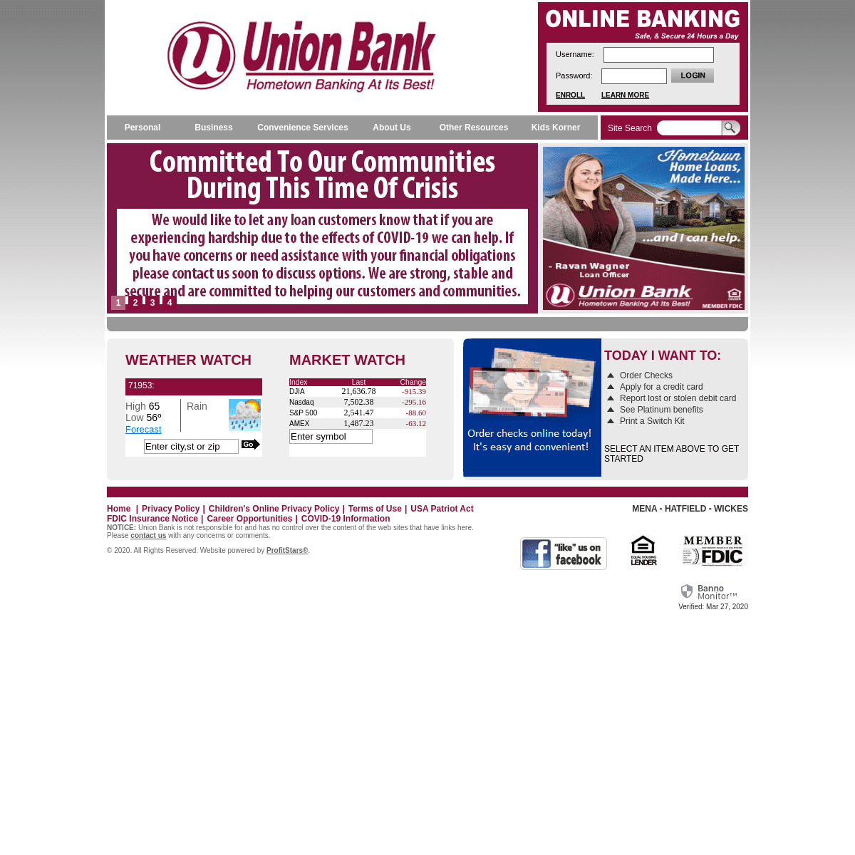 A complete backup of unionbankofmena.com