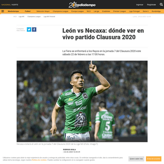 A complete backup of www.mediotiempo.com/futbol/liga-mx/leon-vs-necaxa-vivo-partido-clausura-2020