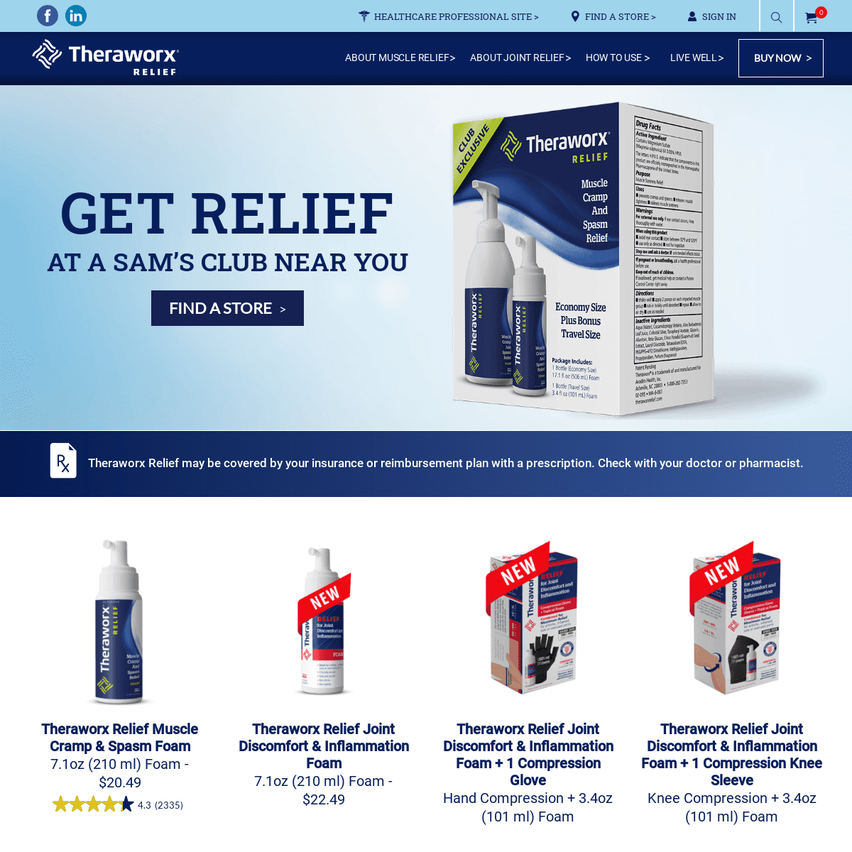 A complete backup of theraworxrelief.com