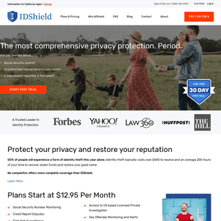 A complete backup of idshield.com