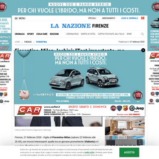 A complete backup of www.lanazione.it/firenze/fiorentina/milan-iachini-1.5040598
