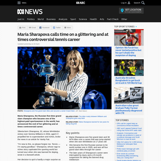 A complete backup of www.abc.net.au/news/2020-02-27/russian-tennis-champ-maria-sharapova-announces-her-retirement/12005304