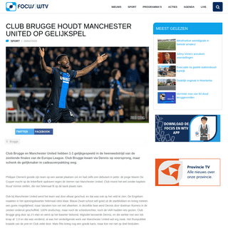 A complete backup of www.focus-wtv.be/sport/club-brugge-houdt-manchester-united-op-gelijkspel