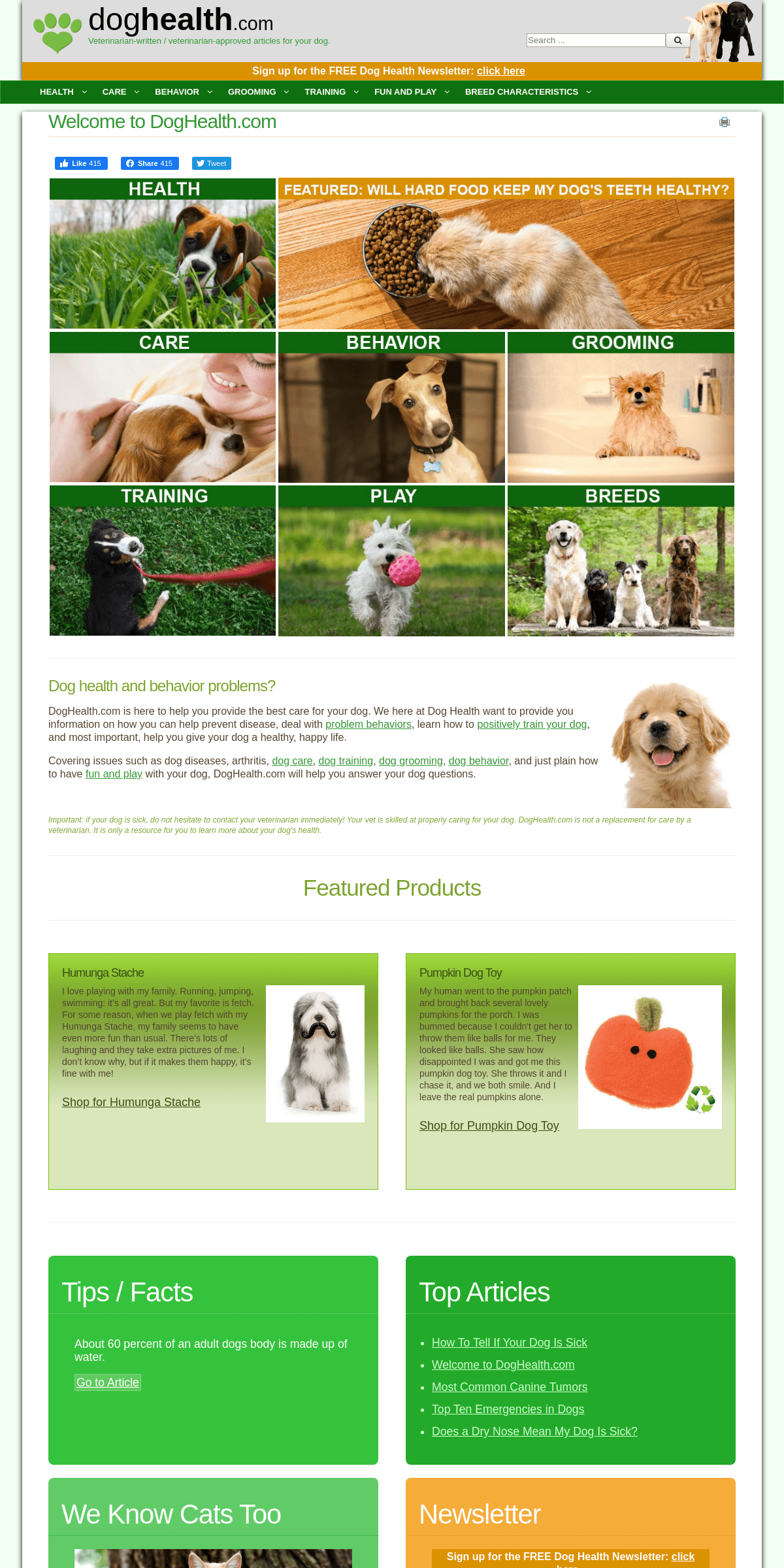 A complete backup of doghealth.com