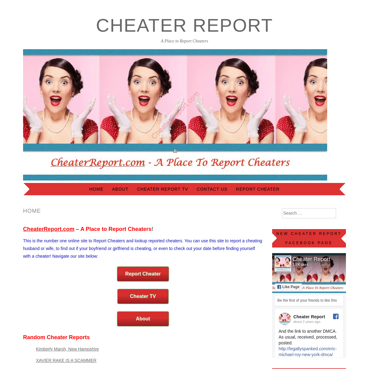 A complete backup of cheaterreport.com