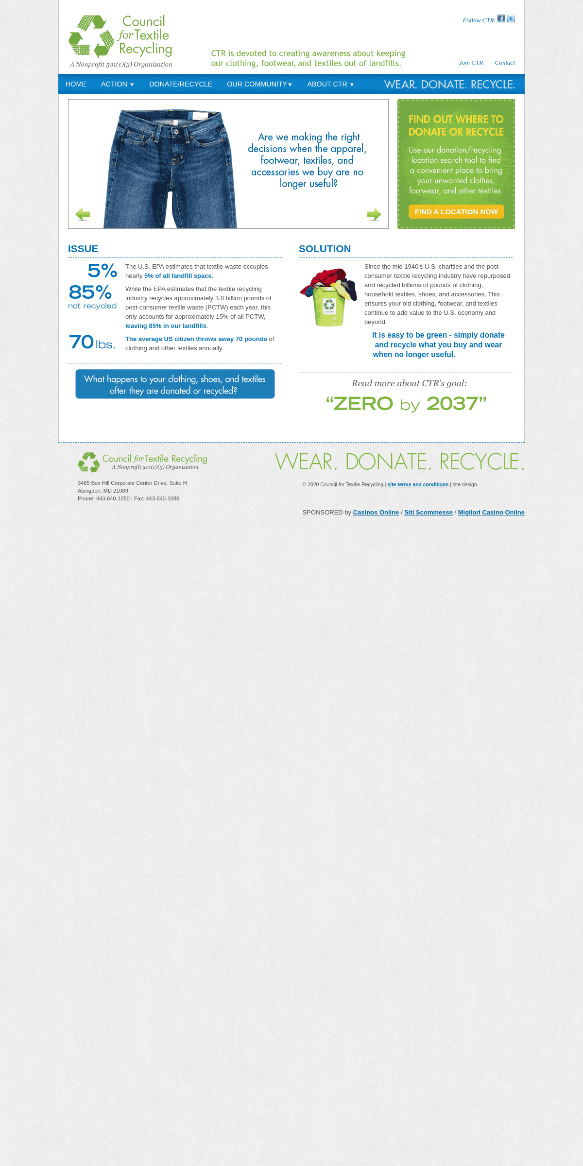 A complete backup of weardonaterecycle.org