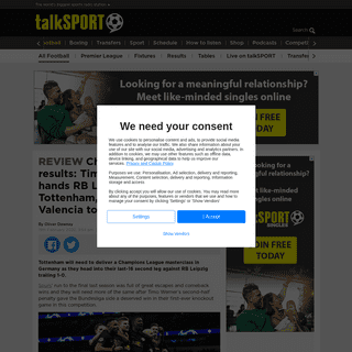A complete backup of talksport.com/football/671700/champions-league-results-timo-werners-rb-leipzig-tottenham-atalanta-valencia/
