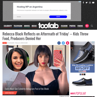 A complete backup of toofab.com/2020/02/11/rebecca-black-reflects-on-aftermath-of-friday-kids-threw-food-producers-denied-her/