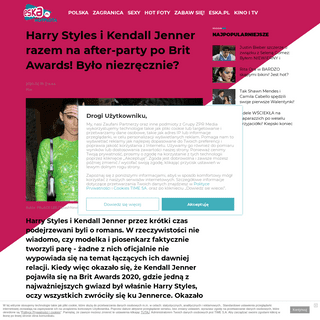 A complete backup of www.eska.pl/hotplota/news/harry-styles-i-kendall-jenner-razem-na-after-party-po-brit-awards-bylo-niezreczni