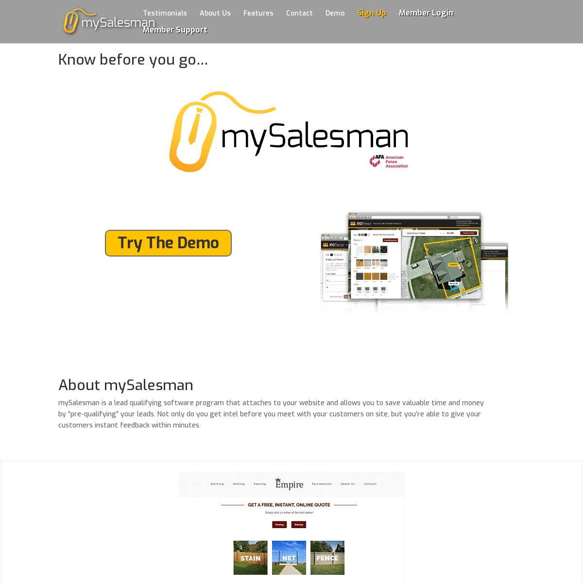 A complete backup of mysalesman.com