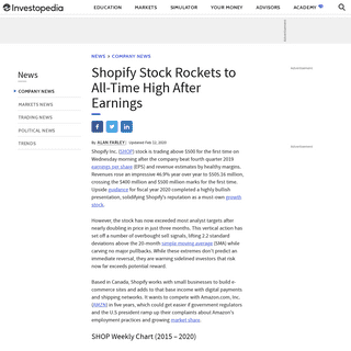 A complete backup of www.investopedia.com/shopify-stock-rockets-to-all-time-high-after-earnings-4795918