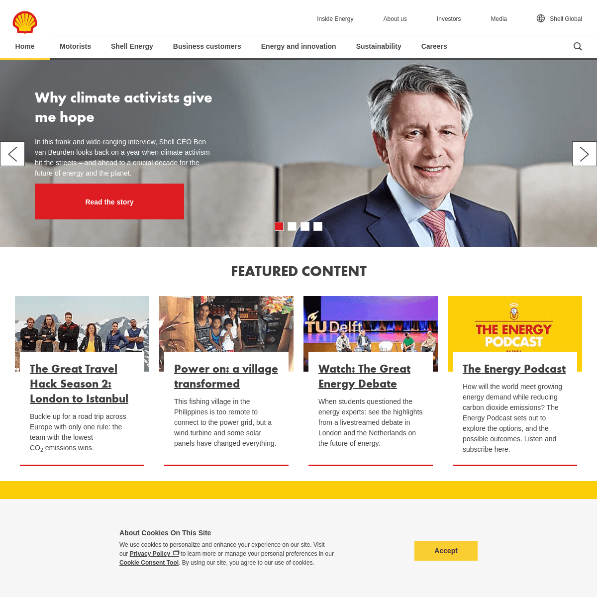 A complete backup of shell.com