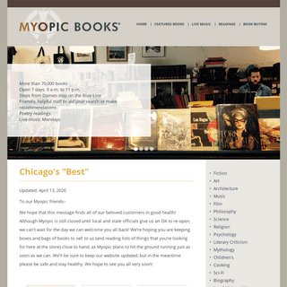 A complete backup of myopicbookstore.com