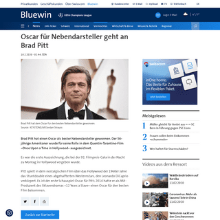 A complete backup of www.bluewin.ch/de/news/vermischtes/oscar-fur-nebendarsteller-geht-an-brad-pitt-355631.html
