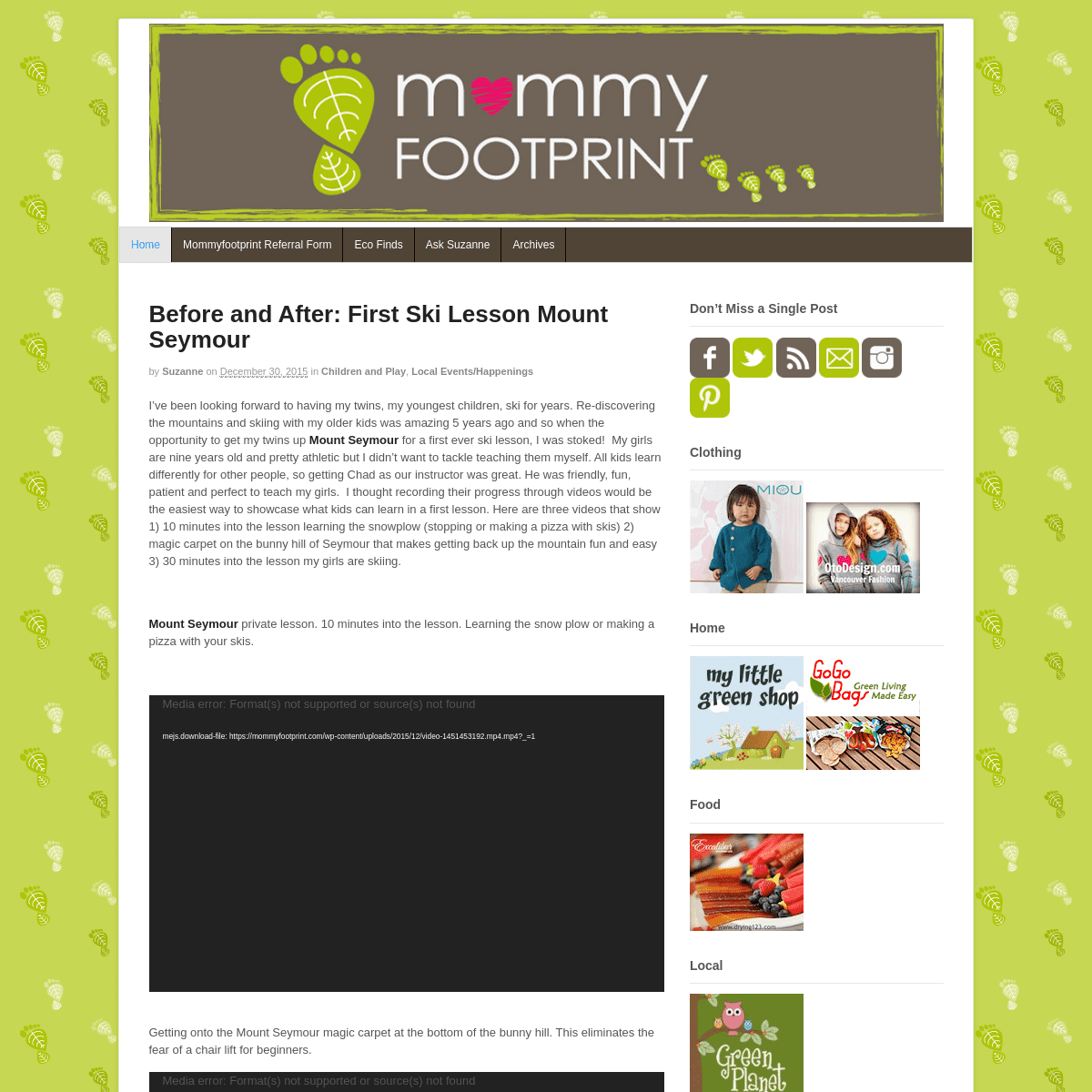 A complete backup of mommyfootprint.com