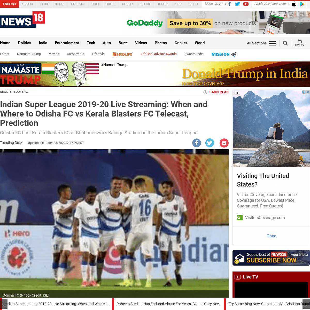 A complete backup of www.news18.com/news/football/indian-super-league-2019-20-live-streaming-when-and-where-to-odisha-fc-vs-kera