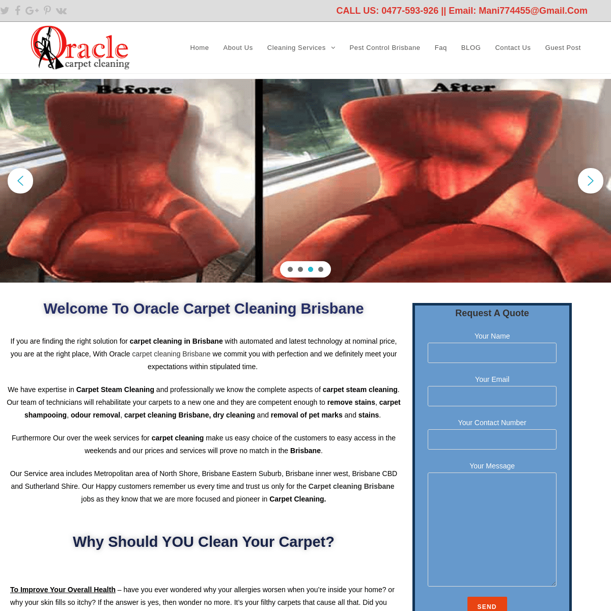 A complete backup of oraclecarpetcleaning.com.au