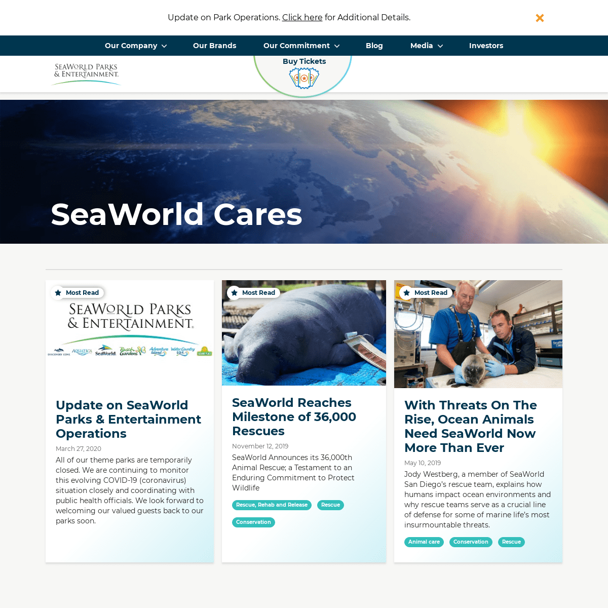 A complete backup of seaworldcares.com