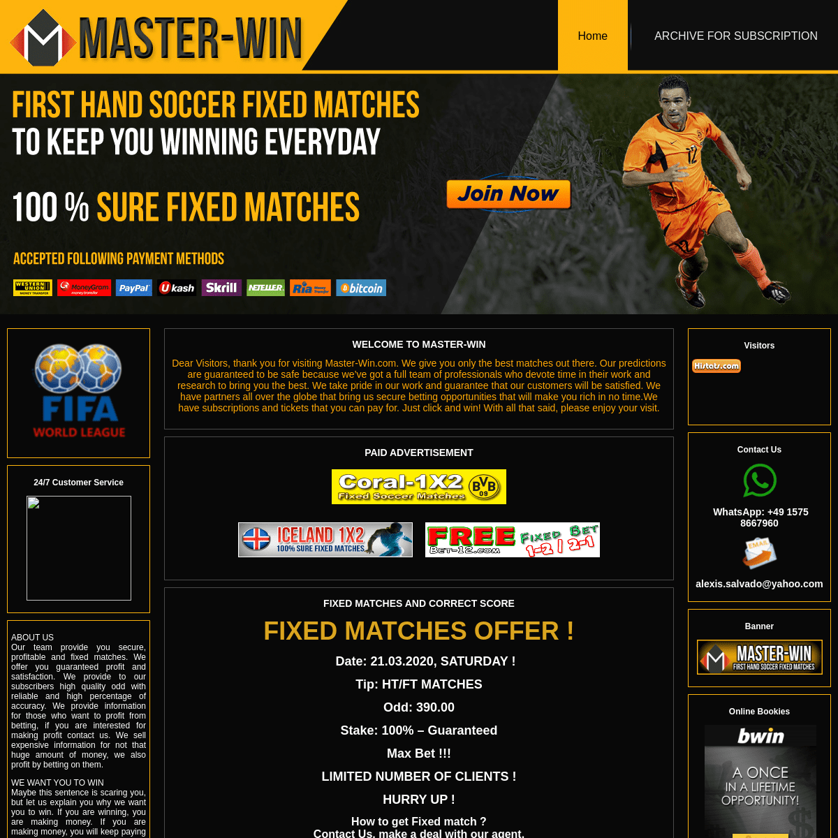 A complete backup of master-win.com