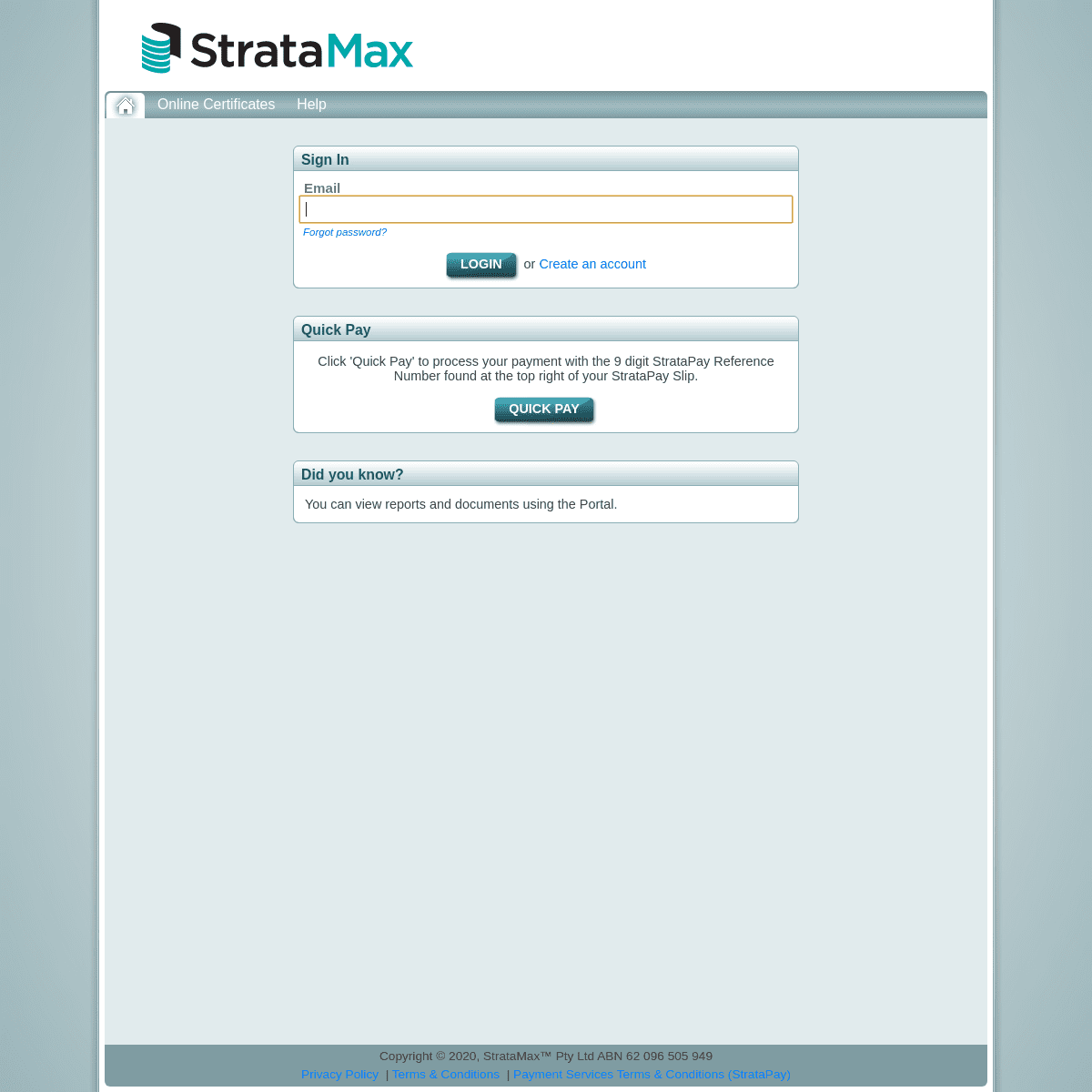 A complete backup of stratamax.com.au