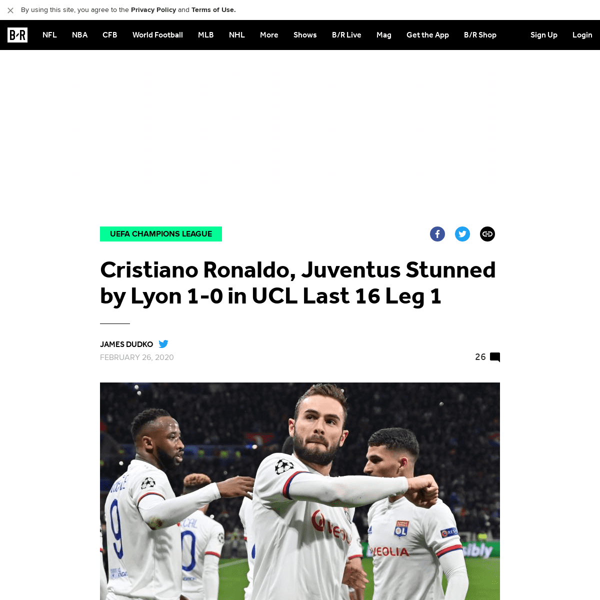A complete backup of bleacherreport.com/articles/2878109-cristiano-ronaldo-juventus-stunned-by-lyon-1-0-in-ucl-last-16-leg-1