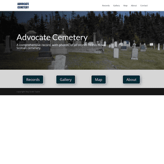 A complete backup of advocatecemetery.ca
