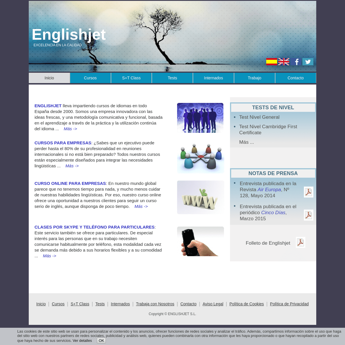 A complete backup of englishjet.com