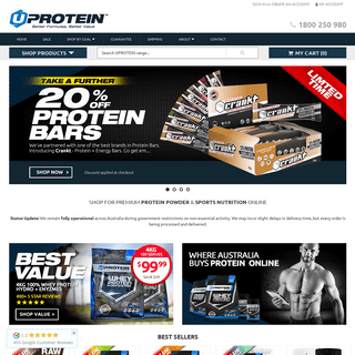 A complete backup of uprotein.com.au