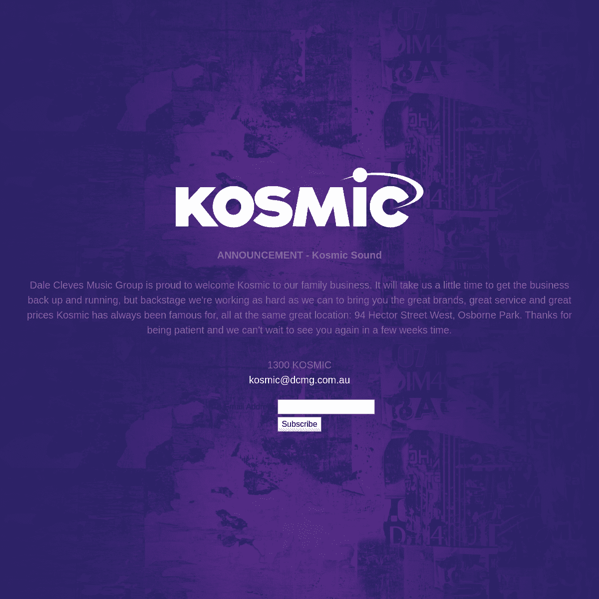 A complete backup of kosmic.com.au