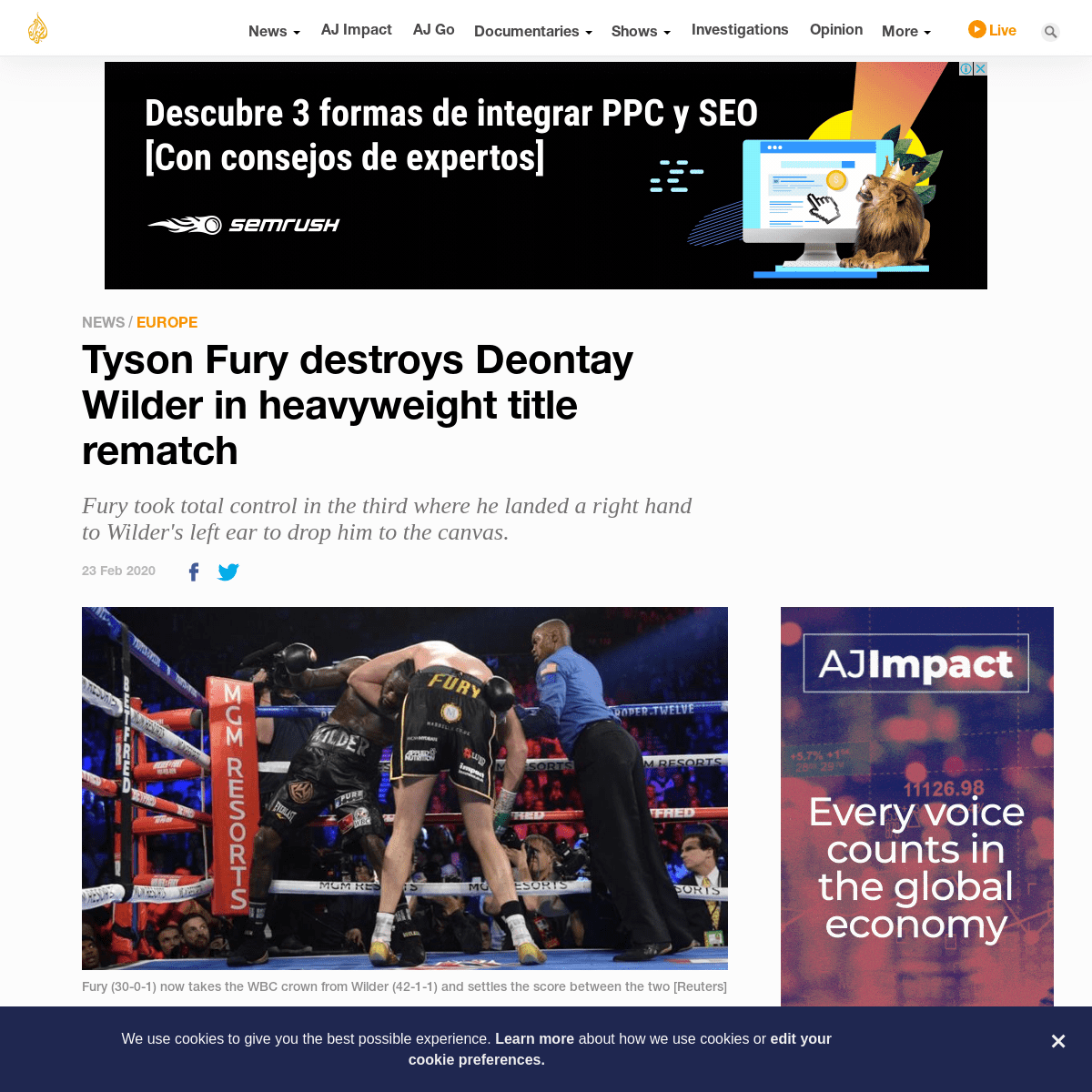 A complete backup of www.aljazeera.com/news/2020/02/tyson-fury-destroys-deontay-wilder-heavyweight-title-rematch-200223062747589
