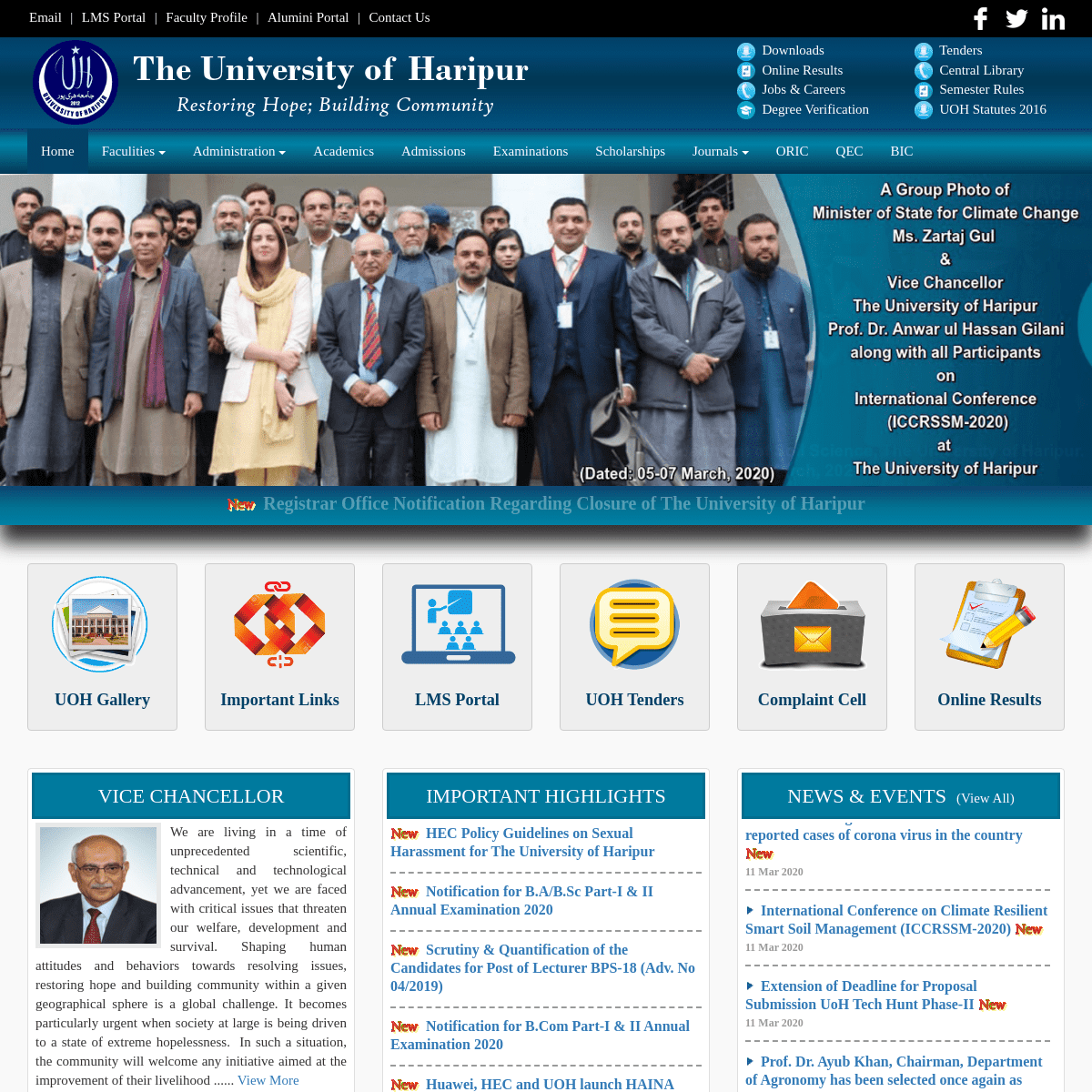 A complete backup of uoh.edu.pk
