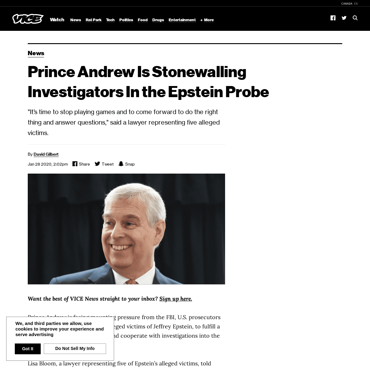 A complete backup of www.vice.com/en_ca/article/dyg3vm/prince-andrew-is-stonewalling-investigators-in-the-epstein-probe