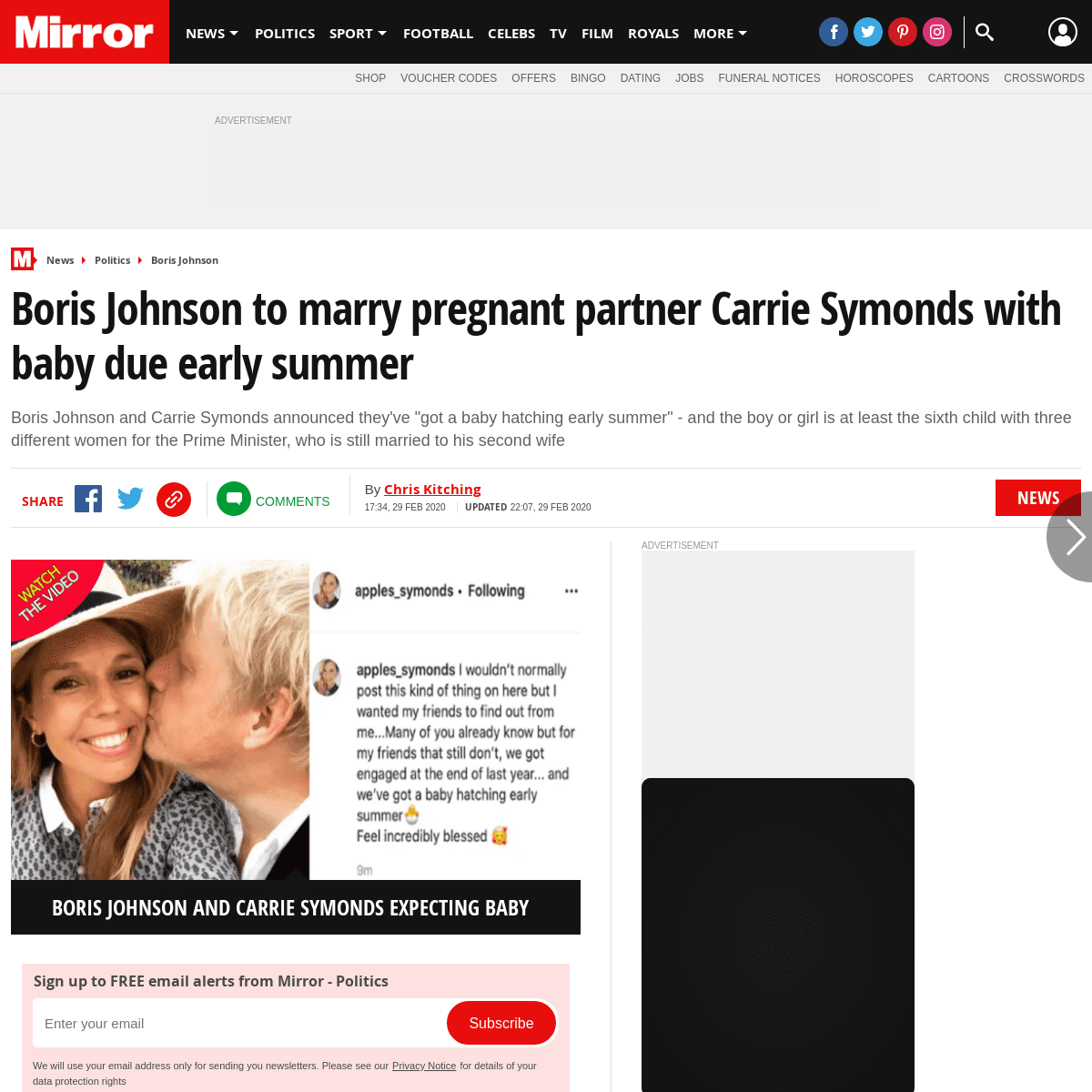 A complete backup of www.mirror.co.uk/news/politics/breaking-boris-johnson-marry-pregnant-21605286