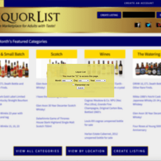 A complete backup of liquorlist.com