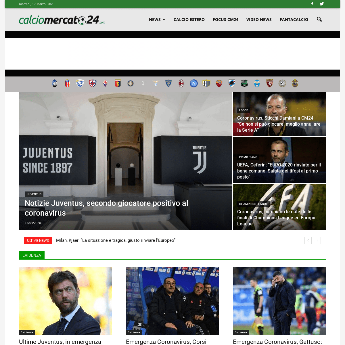 A complete backup of calciomercato24.com