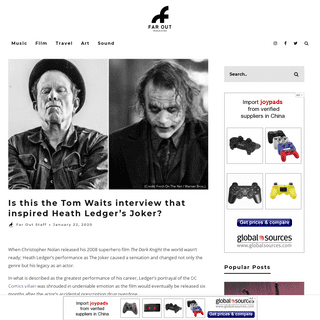 A complete backup of faroutmagazine.co.uk/tom-waits-interview-that-inspired-heath-ledger-joker/