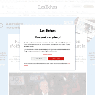 A complete backup of www.lesechos.fr/monde/etats-unis/primaires-democrates-joe-biden-soffre-une-bouffee-dair-en-gagnant-la-carol