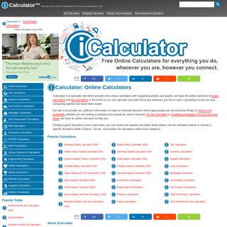 A complete backup of icalculator.info
