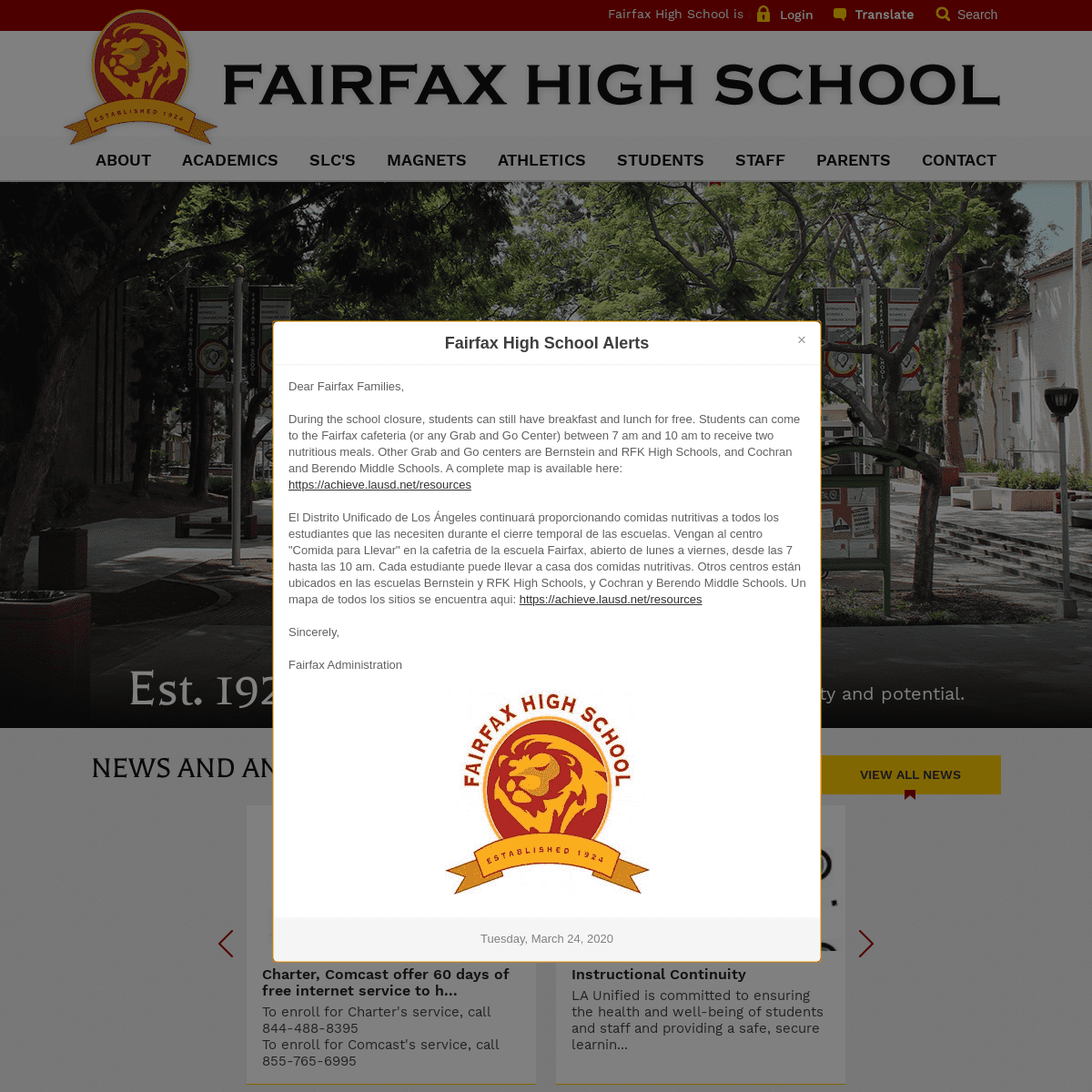A complete backup of fairfaxhs.org