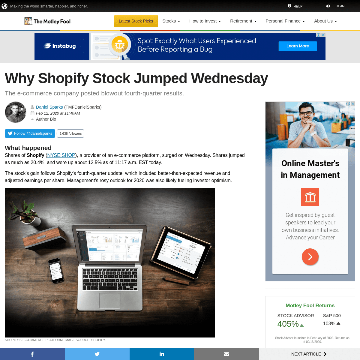 A complete backup of www.fool.com/investing/2020/02/12/why-shopify-stock-jumped-wednesday.aspx