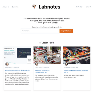 A complete backup of labnotes.org