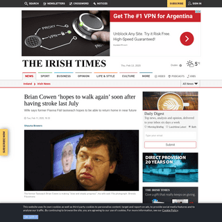 A complete backup of www.irishtimes.com/news/ireland/irish-news/brian-cowen-hopes-to-walk-again-soon-after-having-stroke-last-ju