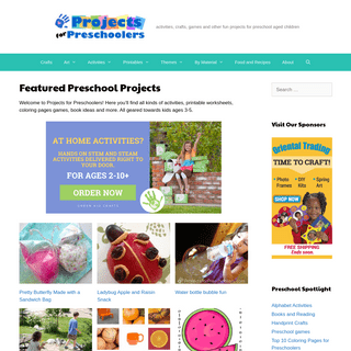 A complete backup of projectsforpreschoolers.com