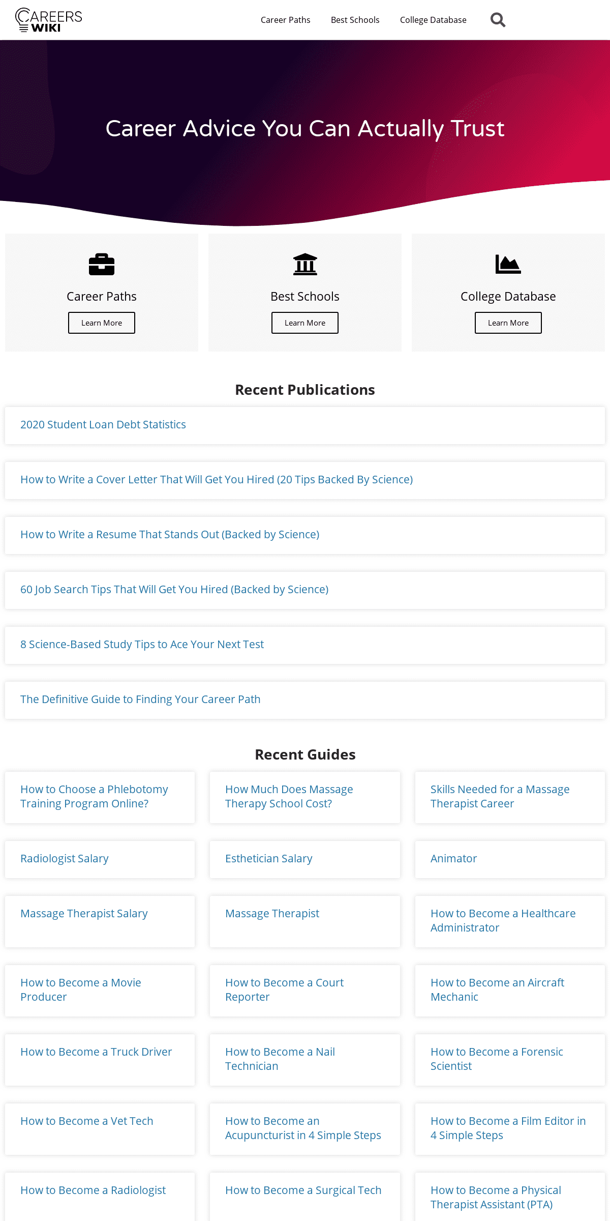 A complete backup of careerswiki.com