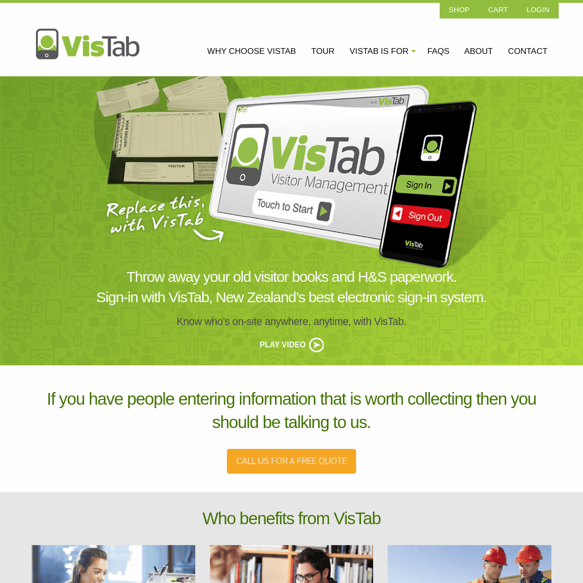 A complete backup of vistab.co.nz