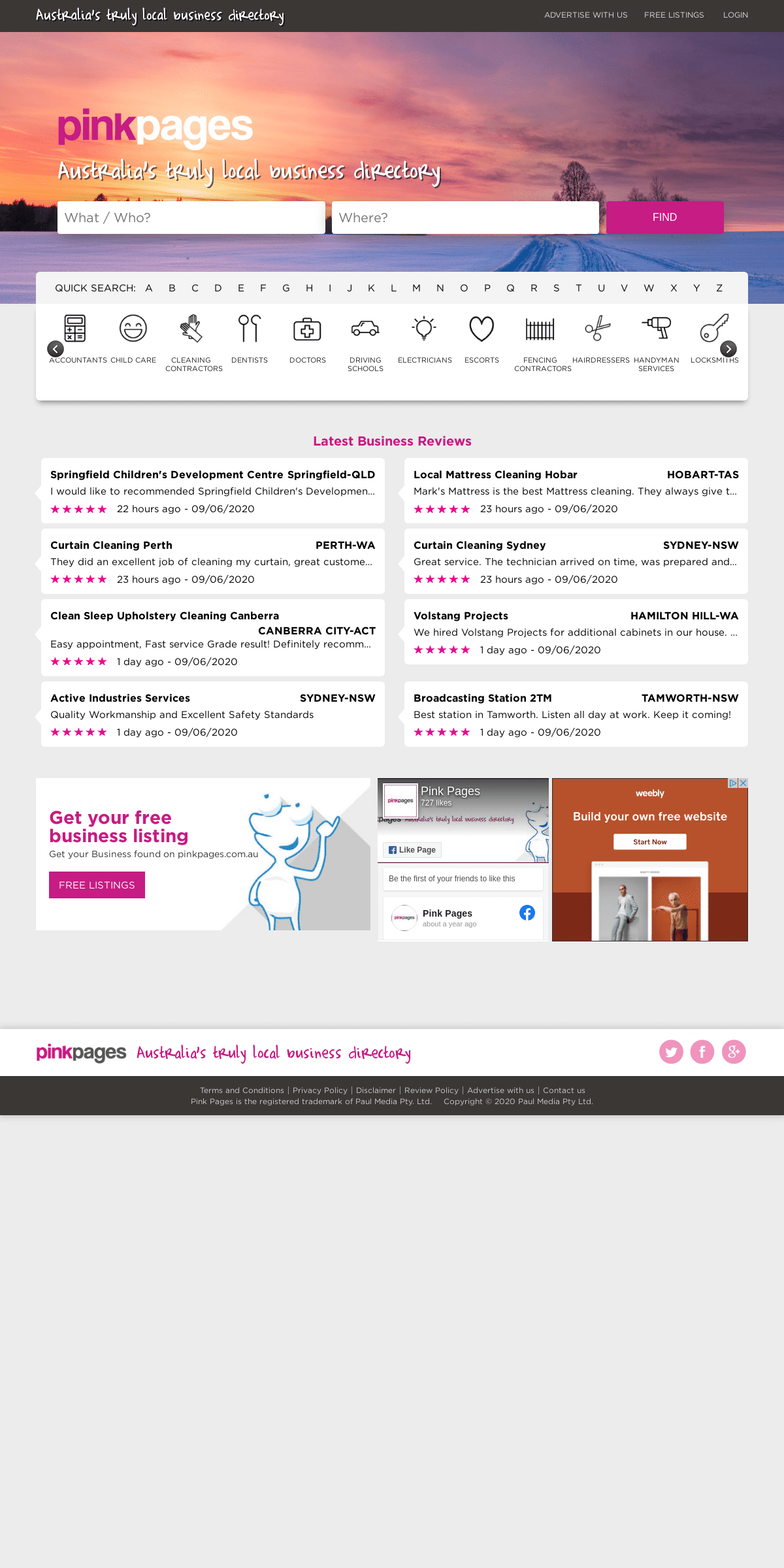 A complete backup of pinkpages.com.au